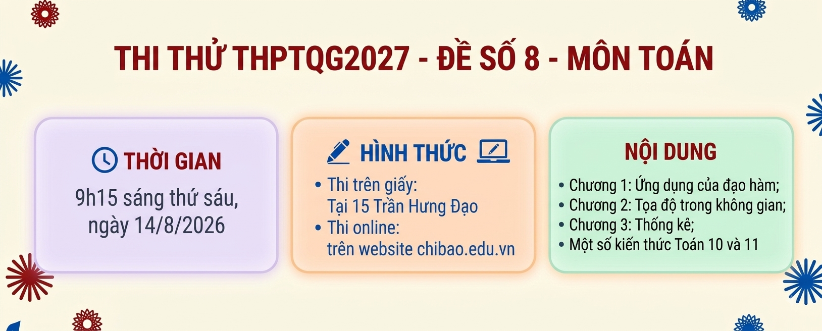 TB thi thử THPTQG